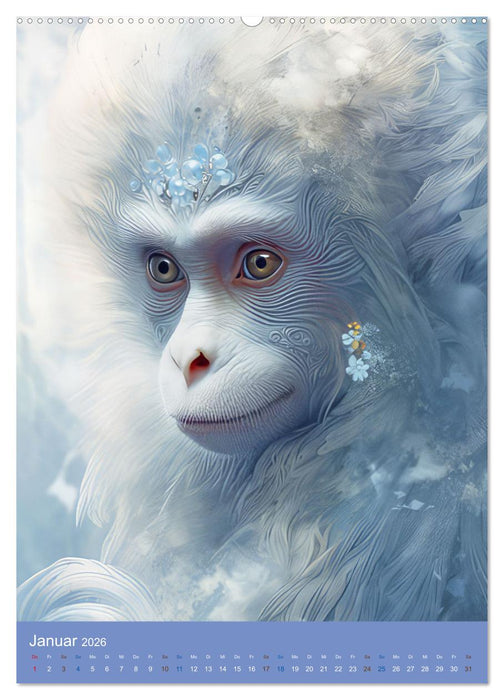 Wundervoll zarte Tierportraits (CALVENDO Wandkalender 2026)