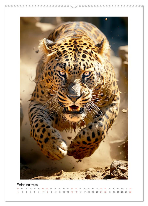 Highspeed Tiere (CALVENDO Premium Wandkalender 2026)