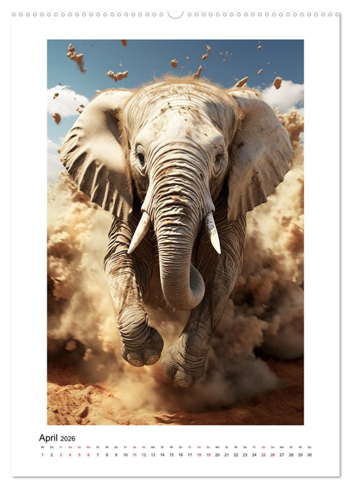 Highspeed Tiere (CALVENDO Premium Wandkalender 2026)