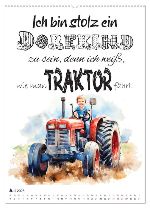 Dorfkinder und stolz darauf (CALVENDO Premium Wandkalender 2026)