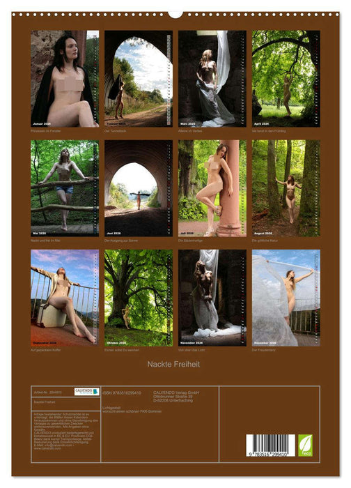 Nackte Freiheit (CALVENDO Premium Wandkalender 2026)