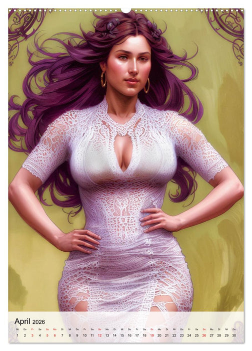 Modenschau der Fantasie (CALVENDO Premium Wandkalender 2026)