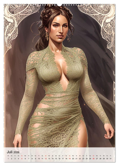 Modenschau der Fantasie (CALVENDO Premium Wandkalender 2026)