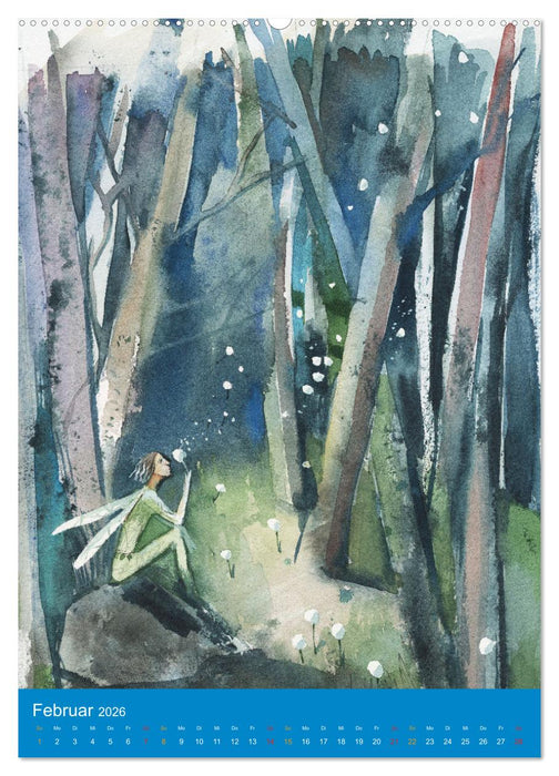 Im Elfenreich- Zauber und Magie der Elfen in schönen Aquarellen (CALVENDO Wandkalender 2026)