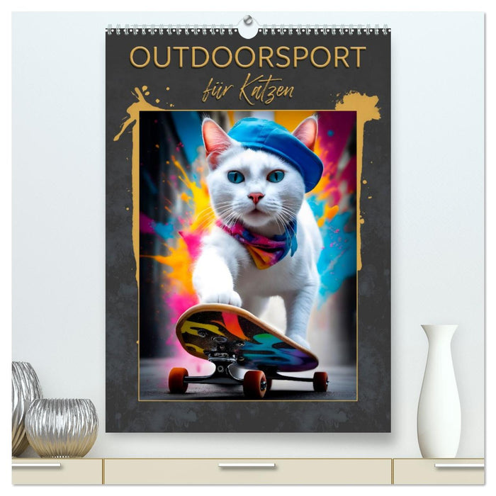 Outdoorsport für Katzen (CALVENDO Premium Wandkalender 2026)
