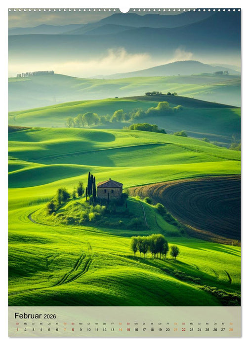 Grün, die frische Farbe (CALVENDO Wandkalender 2026)