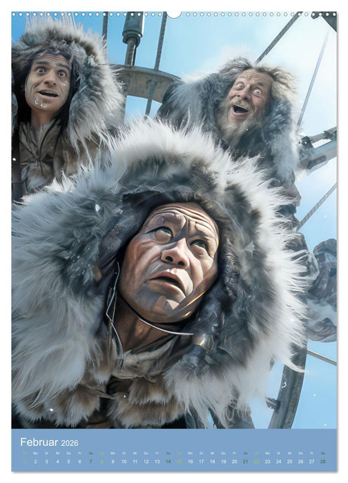 Steinzeitmenschen in der digitalen Ära (CALVENDO Premium Wandkalender 2026)