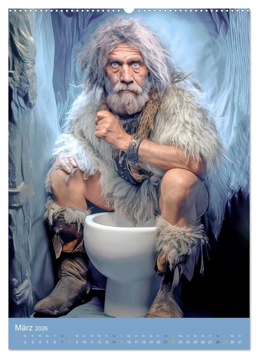 Steinzeitmenschen in der digitalen Ära (CALVENDO Premium Wandkalender 2026)