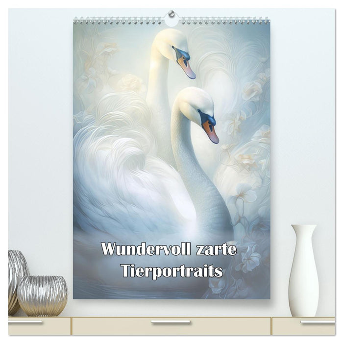 Wundervoll zarte Tierportraits (CALVENDO Premium Wandkalender 2026)