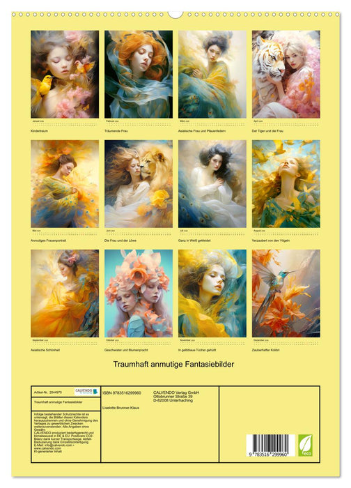 Traumhaft anmutige Fantasiebilder (CALVENDO Premium Wandkalender 2026)