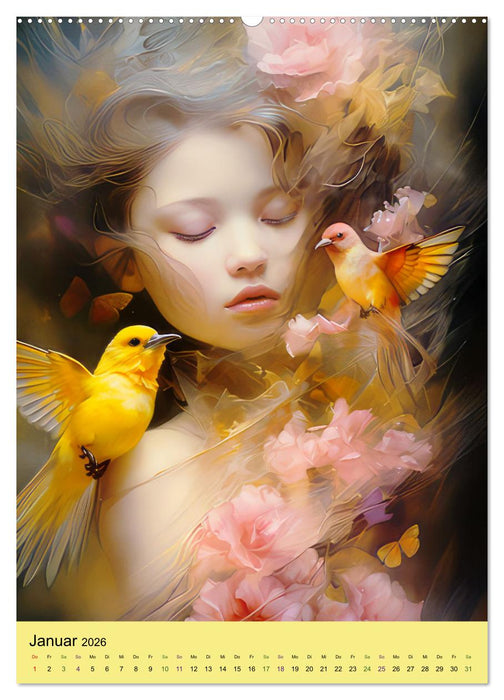 Traumhaft anmutige Fantasiebilder (CALVENDO Premium Wandkalender 2026)