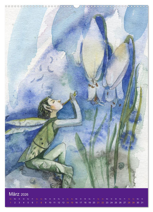 Im Elfenreich- Zauber und Magie der Elfen in schönen Aquarellen (CALVENDO Premium Wandkalender 2026)