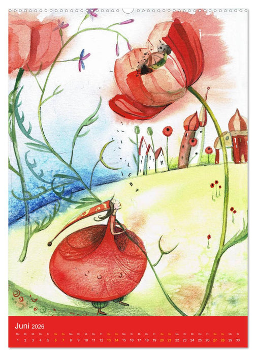 Im Elfenreich- Zauber und Magie der Elfen in schönen Aquarellen (CALVENDO Premium Wandkalender 2026)