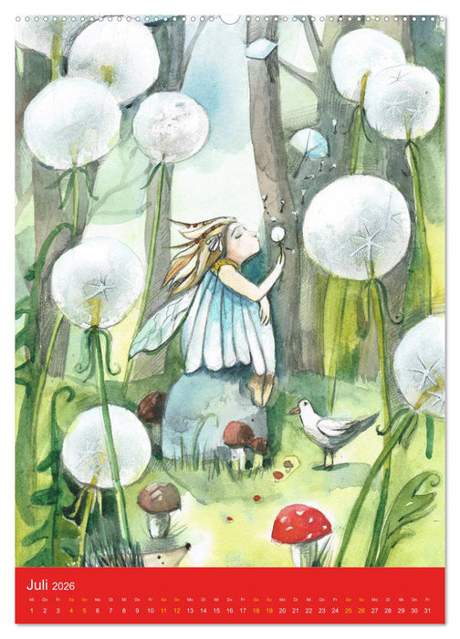 Im Elfenreich- Zauber und Magie der Elfen in schönen Aquarellen (CALVENDO Premium Wandkalender 2026)