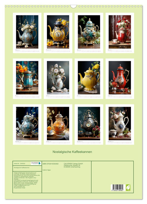 Nostalgische Kaffeekannen (CALVENDO Wandkalender 2026)