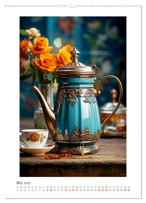 Nostalgische Kaffeekannen (CALVENDO Wandkalender 2026)