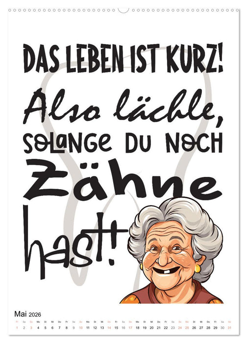 Zahnarztsprüche (CALVENDO Wandkalender 2026)