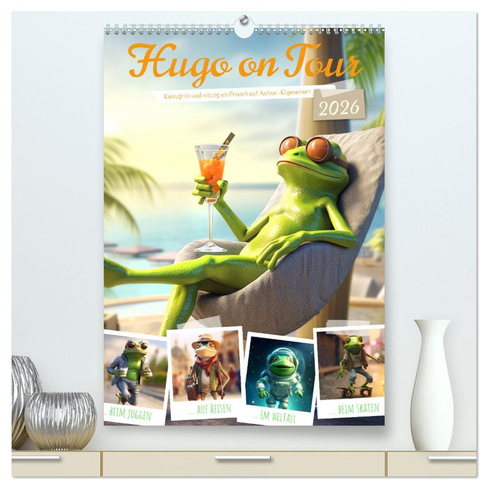 Hugo on Tour (CALVENDO Premium Wandkalender 2026)