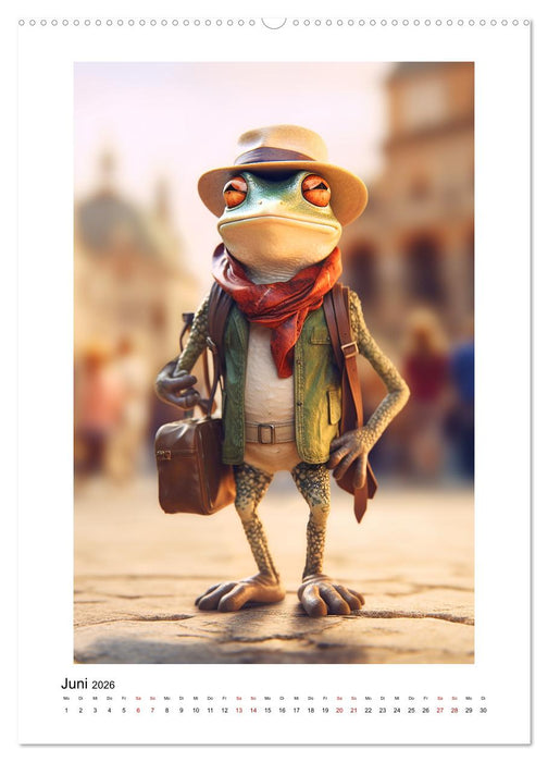 Hugo on Tour (CALVENDO Premium Wandkalender 2026)