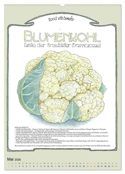 Food with Benefits (CALVENDO Wandkalender 2026)