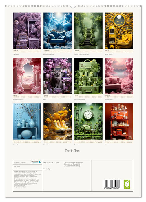 Ton in Ton (CALVENDO Premium Wandkalender 2026)