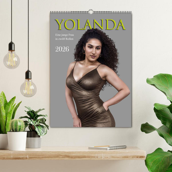 Yolanda, eine junge Frau in zwölf Rollen (CALVENDO Wandkalender 2026)