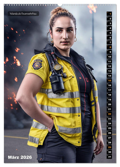 Yolanda, eine junge Frau in zwölf Rollen (CALVENDO Wandkalender 2026)