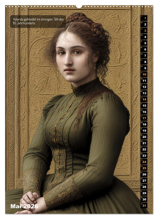 Yolanda, eine junge Frau in zwölf Rollen (CALVENDO Wandkalender 2026)