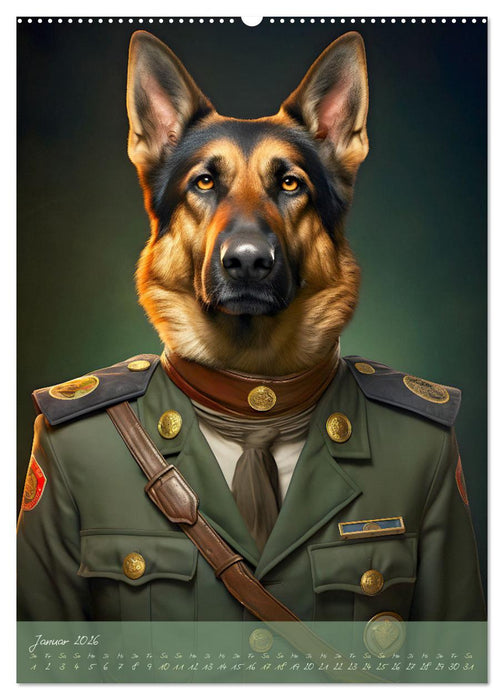 CHARAKTIERE Hunde mit Profil (CALVENDO Premium Wandkalender 2026)