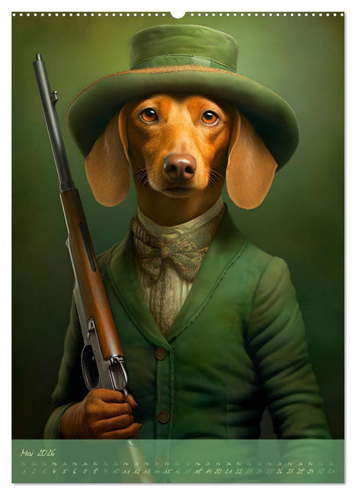 CHARAKTIERE Hunde mit Profil (CALVENDO Premium Wandkalender 2026)