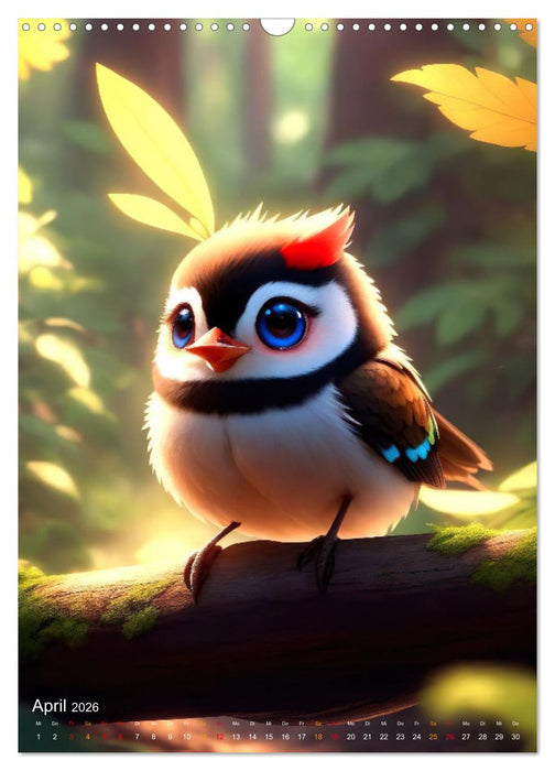 Tiere im Zauberwald (CALVENDO Wandkalender 2026)