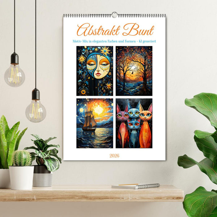 Abstrakt Bunt (CALVENDO Wandkalender 2026)