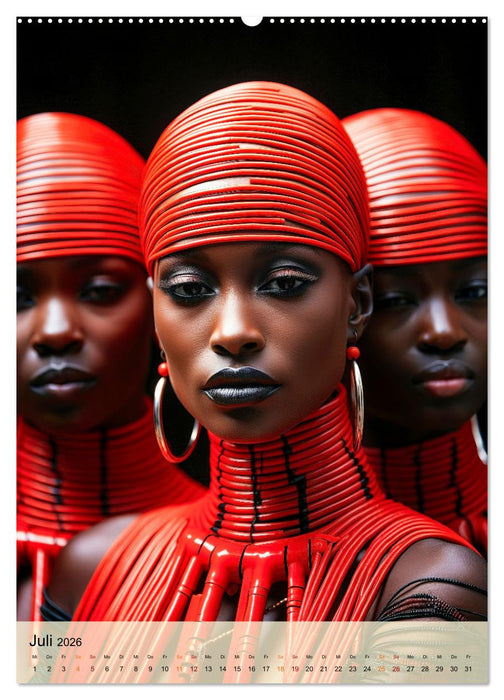 Rot, die sinnliche Farbe (CALVENDO Premium Wandkalender 2026)