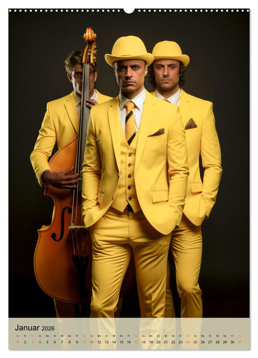 Gelb, die lebendige Farbe (CALVENDO Premium Wandkalender 2026)