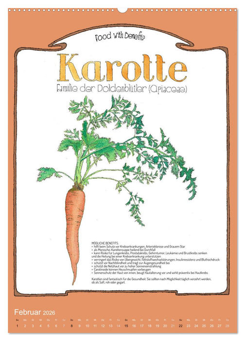 Food with Benefits (CALVENDO Premium Wandkalender 2026)