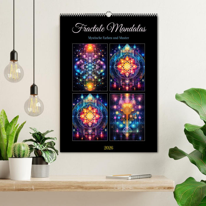 Fractale Mandalas (CALVENDO Wandkalender 2026)