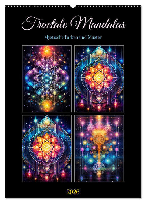 Fractale Mandalas (CALVENDO Wandkalender 2026)