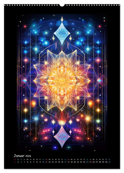 Fractale Mandalas (CALVENDO Wandkalender 2026)