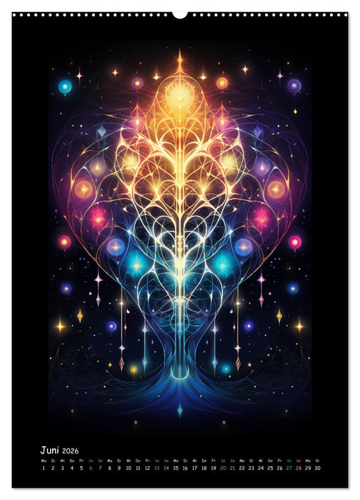 Fractale Mandalas (CALVENDO Wandkalender 2026)