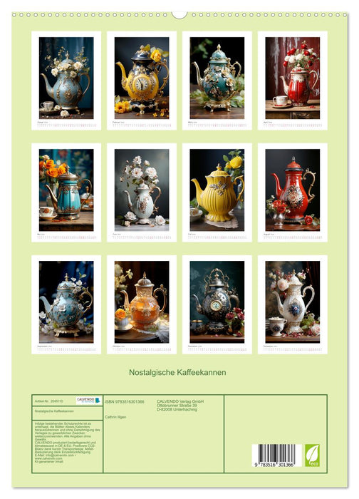 Nostalgische Kaffeekannen (CALVENDO Premium Wandkalender 2026)