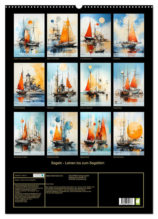 Segeln - Leinen los zum Segeltörn (CALVENDO Wandkalender 2026)