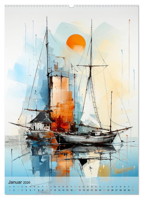 Segeln - Leinen los zum Segeltörn (CALVENDO Wandkalender 2026)
