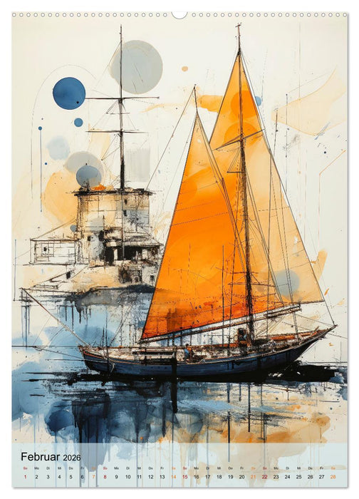 Segeln - Leinen los zum Segeltörn (CALVENDO Wandkalender 2026)