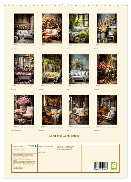 Ländliche Gemütlichkeit (CALVENDO Premium Wandkalender 2026)