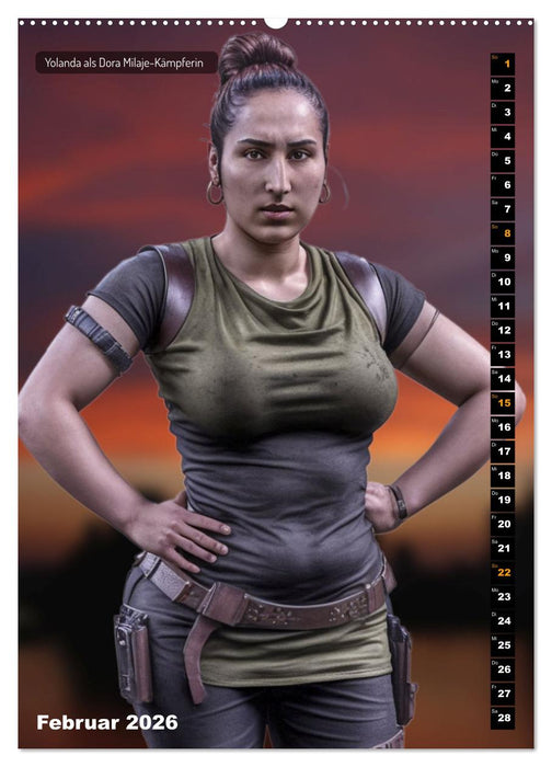 Yolanda, eine junge Frau in zwölf Rollen (CALVENDO Premium Wandkalender 2026)