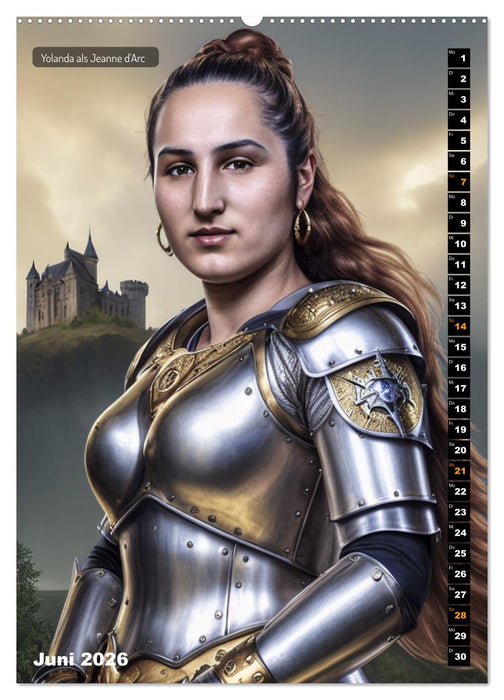Yolanda, eine junge Frau in zwölf Rollen (CALVENDO Premium Wandkalender 2026)