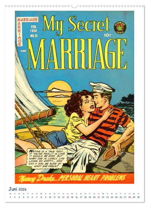 Historische Comichefte (CALVENDO Wandkalender 2026)