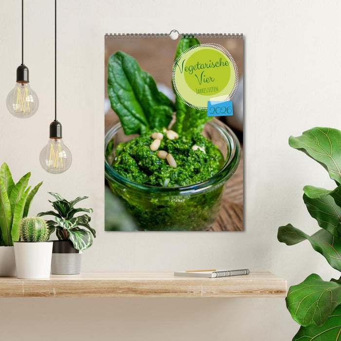 Vegetarische Vier Jahreszeiten (CALVENDO Wandkalender 2026)