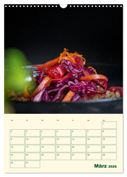 Vegetarische Vier Jahreszeiten (CALVENDO Wandkalender 2026)