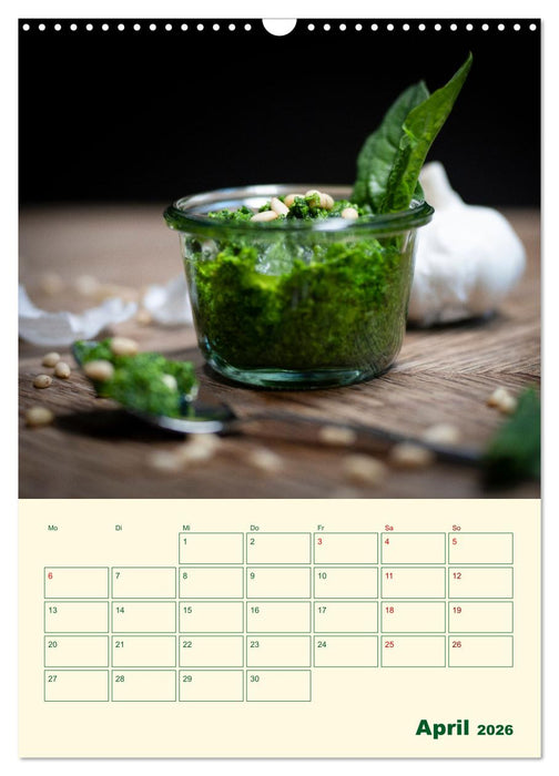 Vegetarische Vier Jahreszeiten (CALVENDO Wandkalender 2026)